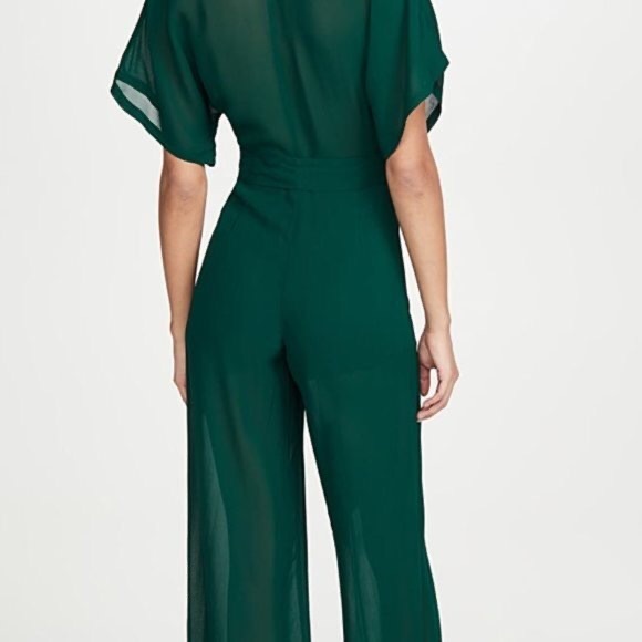 Reformation Lemongrass Jumpsuit in Emerald (Size 10) - Picture 6 of 6